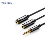 3.5MM MALE TO TWO 3.5MM FEMALE SPLITTER