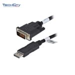 6FT DISPLAY PORT TO DVI MALE TO MALE CABLE