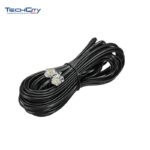 WELLSAN 50FT UNIVERSAL TELEPHONE LINE CORD BLACK