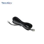 WELLSAN 25FT UNIVERSAL TELEPHONE LINE CORD BLACK