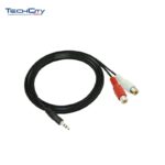 5FT 3.5MM MALE TO 2RCA MALE