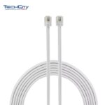 WELLSAN 15FT UNIVERSAL TELEPHONE LINE CORD WHITE