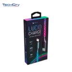 3.2FT RGB BRAIDED USB-A TO TYPE-C CABLE