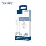 5FT TYPE-C TO TYPE-C LIGHT GREEN BRAIDED CABLE