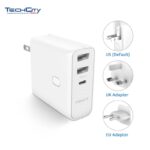 PISEN QC3.0 34W USB+TYPE-C 2 PORT POWER COMBO