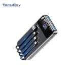 GTOCE N6 35000mAh PORTBALE POWER BANK WITH BUILT-IN CABLES (BLACK)