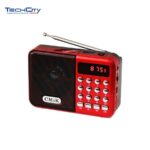 CMIK MK-066BT RECHARGEABLE BLUETOOTH RADIO (RED)
