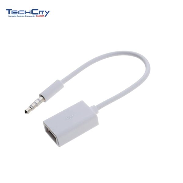 3.5MM MALE TO USB 2.0 MALE WHITE *30 DAYS WARRANTY