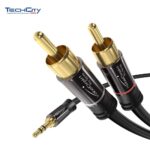 15FT. 3.5MM STEREO MALE TO 2*RCA MALE CABLE BLACK