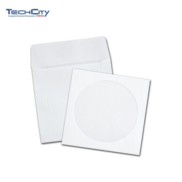 PAPER CD&DVD SLEEVE 100PCS/PACK WHITE