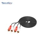 30FT. 2*RCA COMPOSITE MALE TO MALE CABLE BLACK