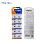 PKCELL 10PCS AG4 LR626 1.5V ALKALINE BATTERY NON-RECHARGEABLE