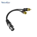 XLR FEMALE TO 2*RCA MALE *30 DAYS WARRANTY