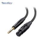15FT. 6.35MM MALE TO XLR FEMALE CORD (BLACK) *30 DAYS WARRANTY