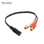 3.5MM FEMALE TO 2*RCA FEMALE *30 DAYS WARRANTY