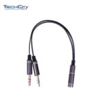 3.5MM 4-POLE STEREO AUDIO SPLITTER CABLE