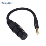 2M XLR FEMALE TO 2.5MM WITH 3.5MM ADAPTER *30 DAYS WARRANTY