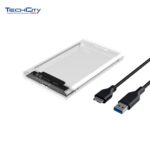 2.5" HDD ENCLOSURE TRANSPARENT USB 3.0 & 3.1