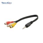 3.5MM STEREO MALE TO 3-IN-1 COMPOSITE 3*RCA FEMALE ADPATER