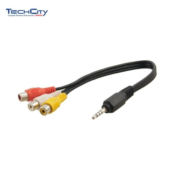 3.5MM STEREO MALE TO 3-IN-1 COMPOSITE 3*RCA FEMALE ADPATER