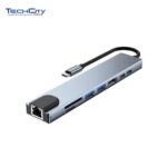 USB-C TO HDTV++SD/TF+USB3.0+USB/C+PD+LAN 8-IN-1 ADAPTER