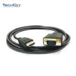 5FT. HDMI TO VGA CABLE MALE TO MALE-BLACK