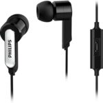 PHILIPS IN-EAR HEADPHOENS WITH MIC AUX.(3.5MM) CONNECTOR - BLACK (SHE1405BK/94)