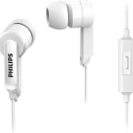 PHILIPS IN-EAR HEADPHOENS WITH MIC AUX.(3.5MM) CONNECTOR - WHITE ()
