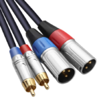 2*XLR MALE TO 2*RCA MALE