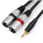 15FT. 6.35MM MALE TO XLR FEMALE CORD (BLACK) *30 DAYS WARRANTY