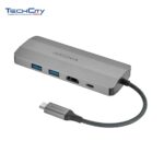 Insignia 7-in-1 4K USB-C 85W Power Adapter (NS-PH571MS23-C) - Silver