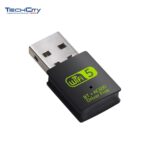6000Mbps Dual Band Wifi + Bluetooth 4.2 Mini USB Adapter Black