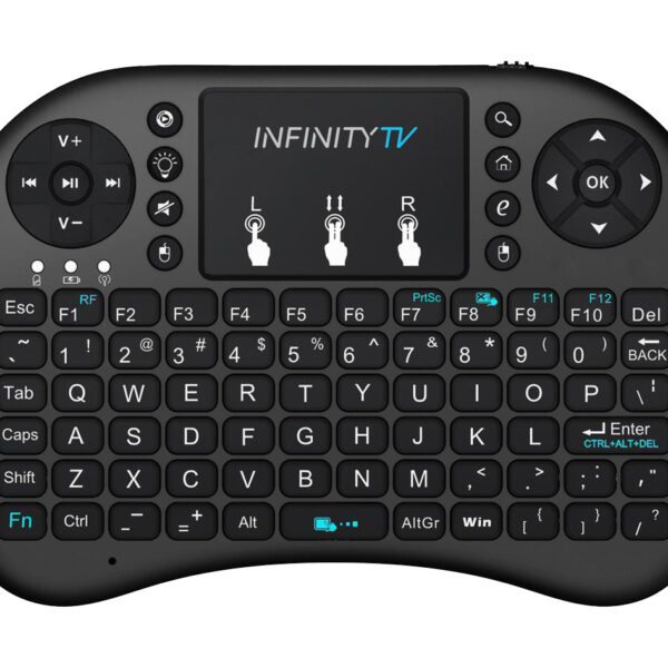 Infinity-Board 2.4GHz Wireless Mini Keyboard with TouchPad - Black