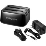Open Box - Insignia USB3.0 Dual Hard Drive Docking Station (NS-PCHDEDS19C) - Black