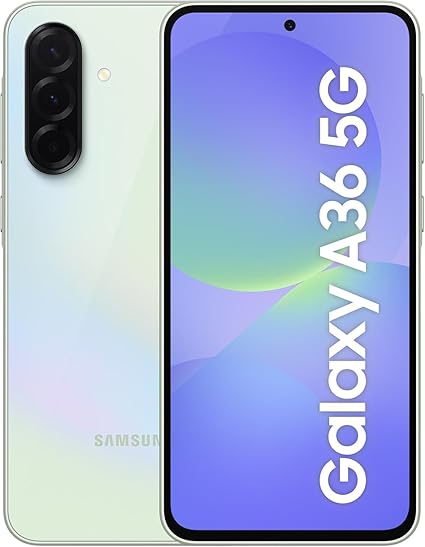 Brand New - Samsung Galaxy A36 5G 8GB RAM & 128GB ROM Unlocked Smartphone (Model:SM-A366B/DS) - Awesome Lime