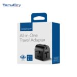 Insignia All-in-One Travel Adpater (NS-MUTA2U-C) - Black