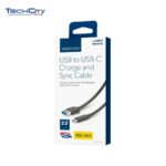 Insignia 3.3ft. USB-A to USB-C Charge & Sync Cable (NS-PCKAC3-C) - Black