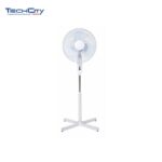 Cool Works 16-inch 3-Speed Oscillating Pedestal Fan (SP15-16AZ) – White