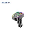 Earldom M103 3.1A Wireless Car MP3 Player with 2*USB+USB-C Port - Black