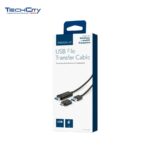 Insignia USB File Transfer Cable with USB-C Adpater (NS-PCK336C-C) - Black