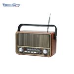 Hairun Retro Style FM/AM/SW 3-Bands BT Radio HR-510BT
