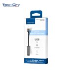 Insignia USB 3.0 to Ethernet Adapter Up to 1 Gbps (NS-PA3U6E-C) - Black