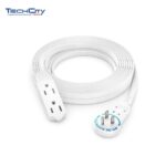 M&M 15ft. 3-Outlet Extension Cord - White