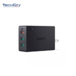 Aukey Quick Charge 3.0 | 3-Port 43.5W USB Wall Charger with Foldable Plug (PA-T14) - Black