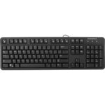 Open Box Insignia Wired Keyboard 104 Keys - Black