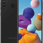 Re-newed Samsung Galaxy A21 (3GB RAM | 32GB ROM) Memory Card Expansion Slot | Unlocked | with NFC, Fingerprint & Face Lock (SM-A215U) – Black